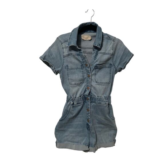 Altard State Denim Romper Small - Picture 1 of 4